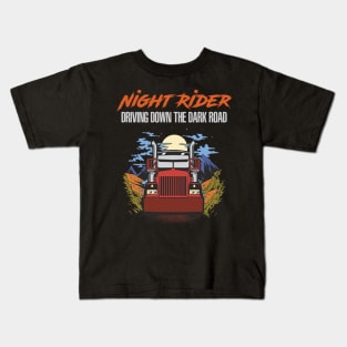 Funny Trucker Truck Driver Big Rig Semi 18 Wheeler Trucking Kids T-Shirt